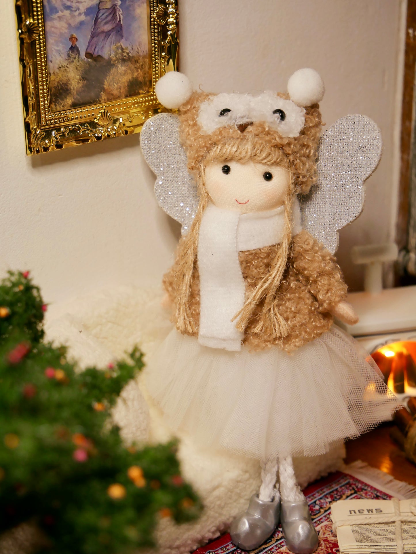 Rankų darbo lėlytė – pelėda Mirabelė