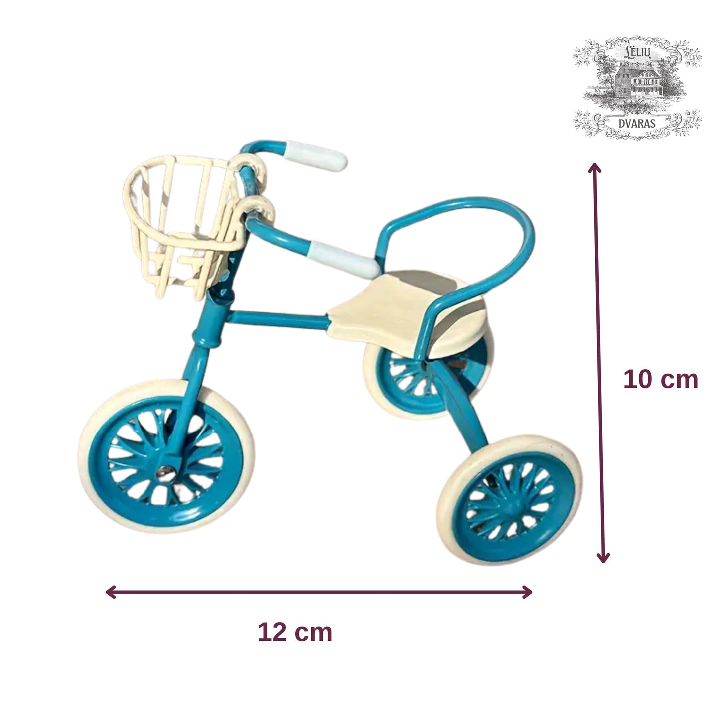 Žavingas miniatiūrinis triratis peliukams ir lėlytėms 🚲✨