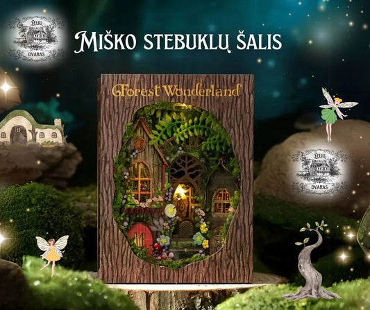 Miniatiūrinis namelis "Miško Stebuklų šalis"