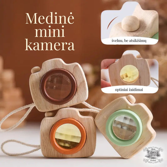 Medinis mini kaleidoskopas – fotoaparatas