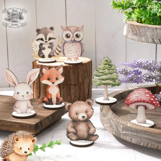 Pasakiškos miško gyvūnų dekoracijos vaikų gimtadieniui 🎉🌲🦊