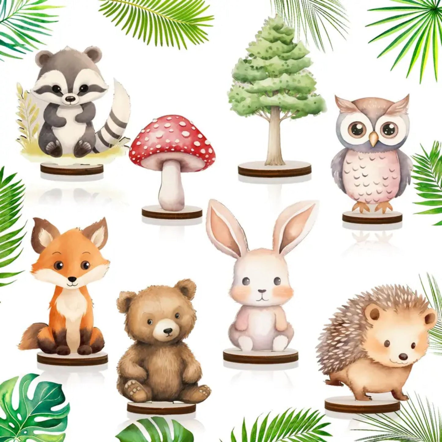 Pasakiškos miško gyvūnų dekoracijos vaikų gimtadieniui 🎉🌲🦊