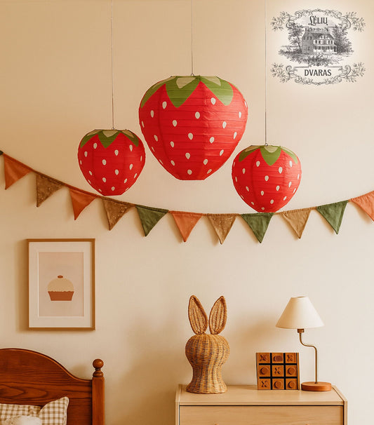 Dekoracijos "Trys žemuogės"