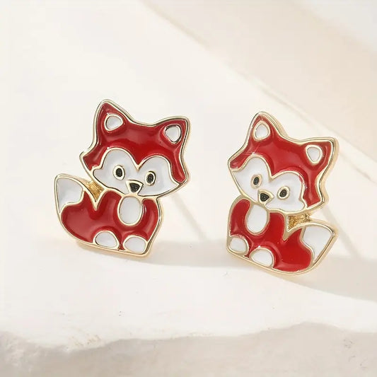 Auskarai "Laputė Rudnė"