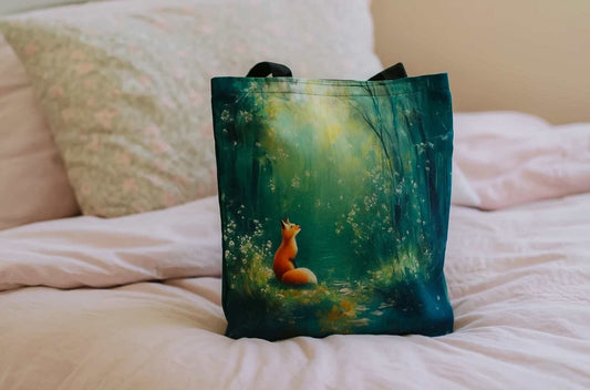 Medžiaginis maišelis „Laputė Rudnė prie upelio“ 🦊💧